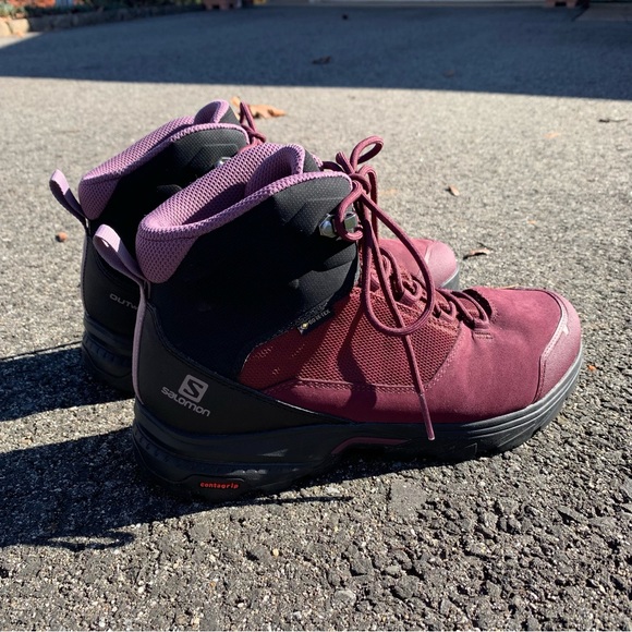 Women’s Salomon Outward GTX Waterproof Hiking Boot - Picture 3 of 13